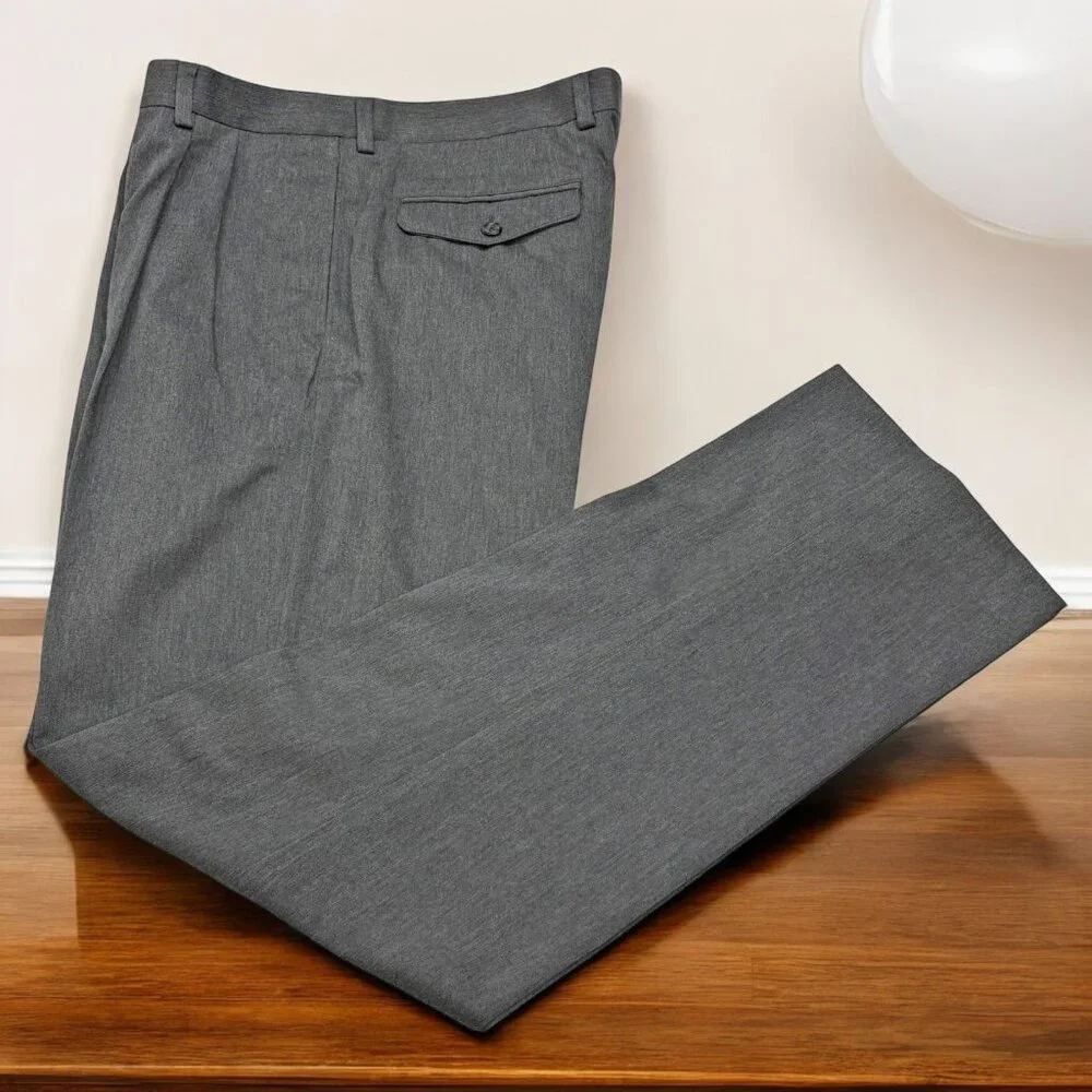 Banana Republic Charcoal Wool Tailored Slim Fit Dress Trouser‎